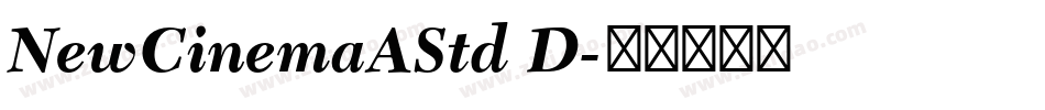 NewCinemaAStd D字体转换